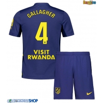 Maglie da calcio Atletico Madrid Conor Gallagher #4 Seconda Maglia Bambino 2025-26 Manica Corta + Pantaloni corti)